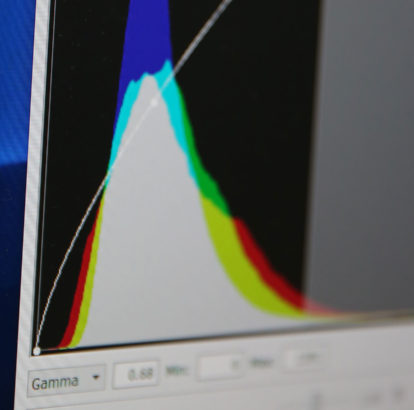 Close up of lidar mapping on PC